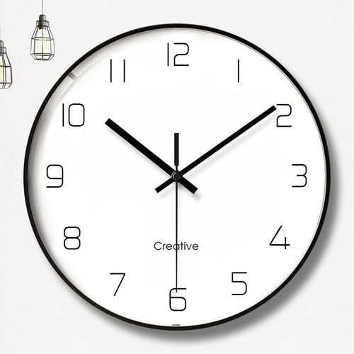 现代简约玻璃罩钟表 北欧静音美学，点亮时尚家居时光